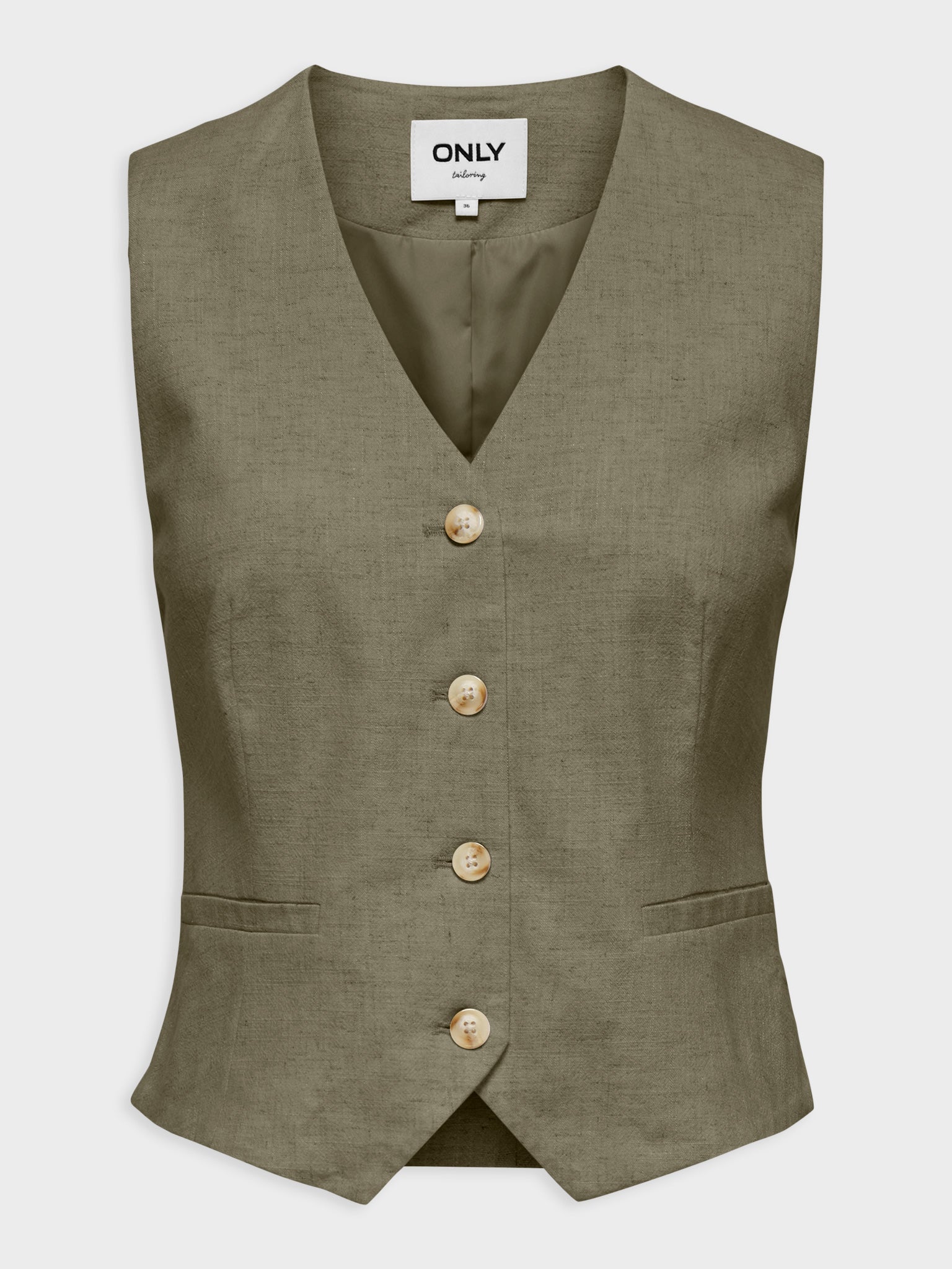 Γυναικείο γιλέκο λινό ONLSIESTA S/L LINEN BL VEST TLR 15374221 | 15374221