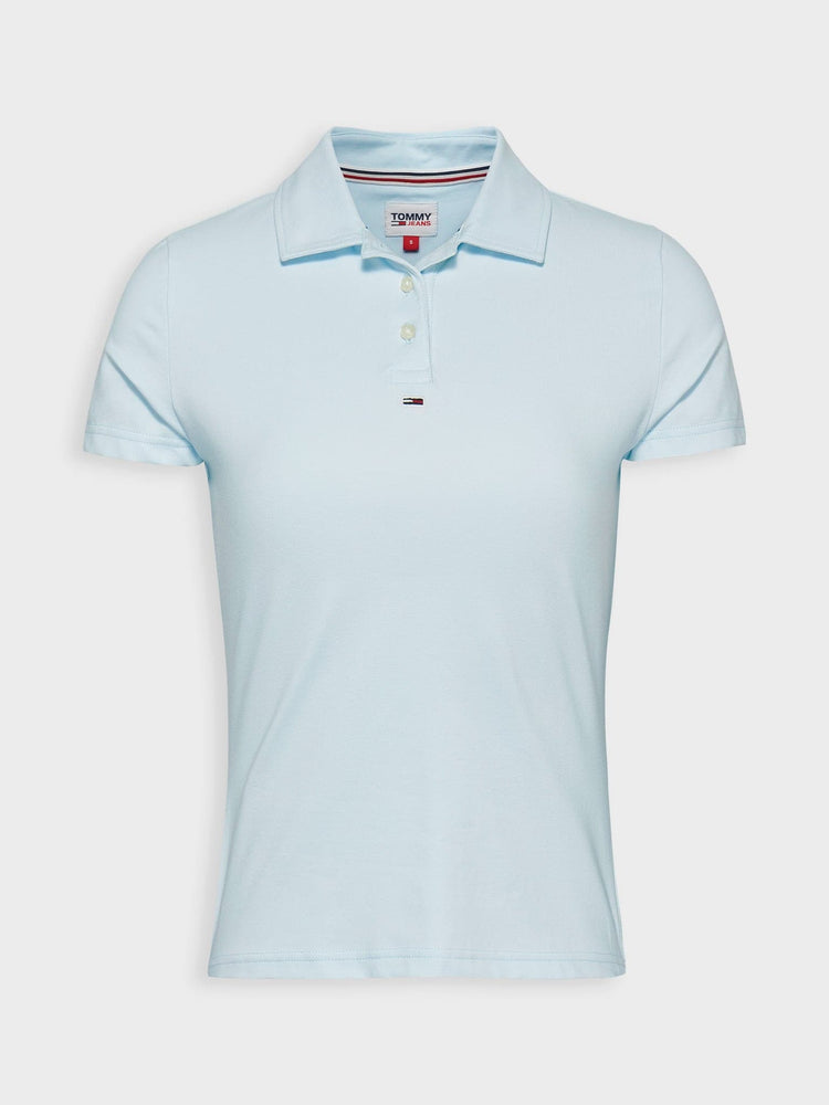 Γυναικεία polo μπλούζα κοντομάνικη  BBY Essential SS Polo Shirt DW0DW15847CYO | DW0DW15847CYO