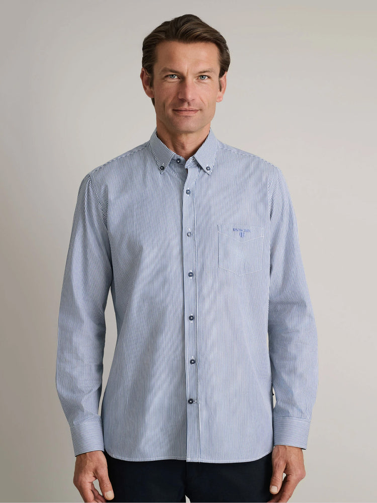 Ανδρικό πουκάμισο white/deep blue | 24NG.BX128/1B.4/R