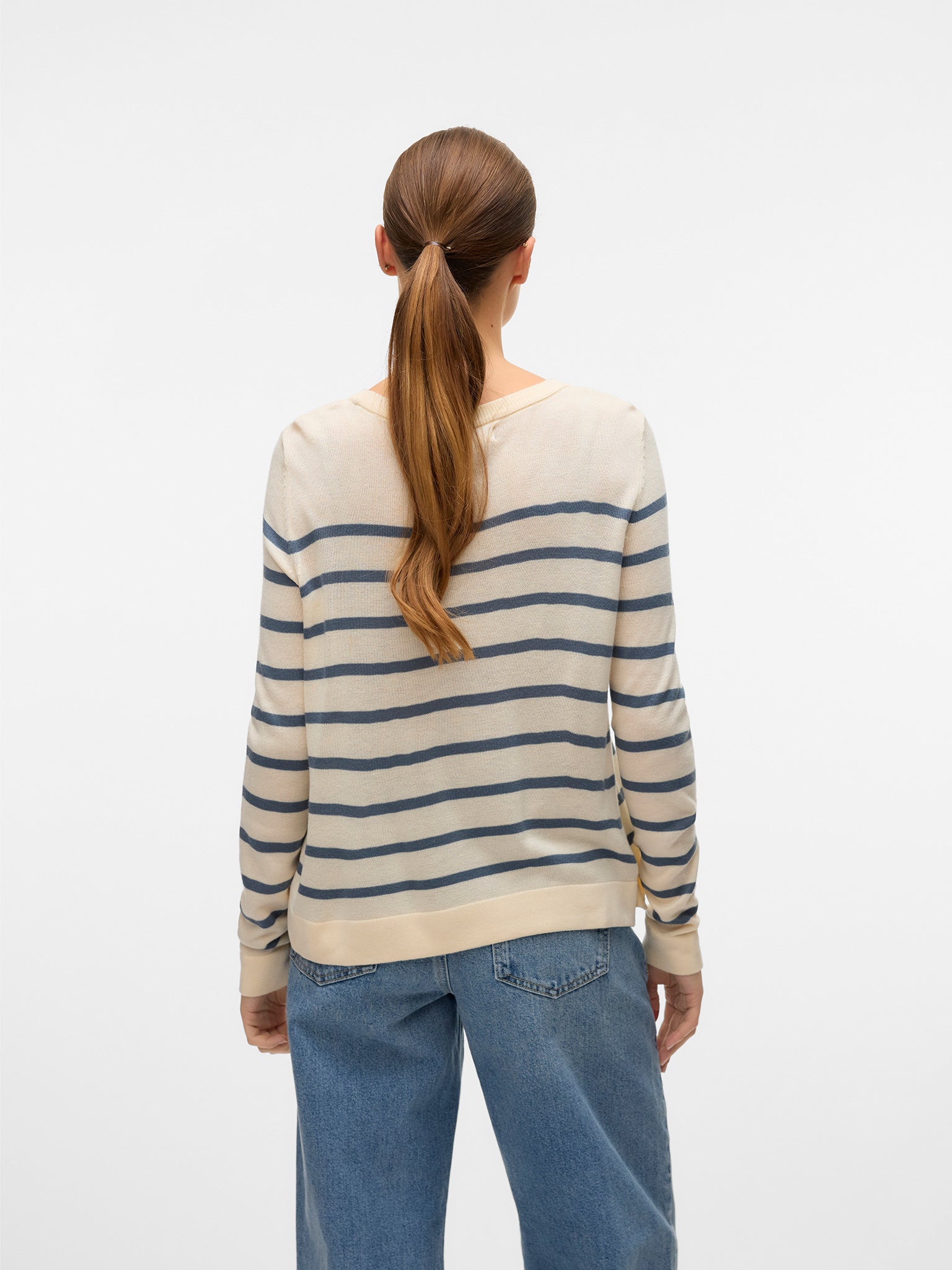 Γυναικεία μπλούζα πλεκτή VMNOVA LS O-NECK PULLOVER GA NOOS 10282354 | 10282354