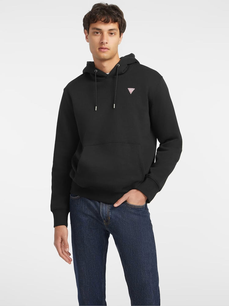 Ανδρική μπλούζα φούτερ hood slim mini logo M4YQ22K9V31JBLK | M4YQ22K9V31JBLK