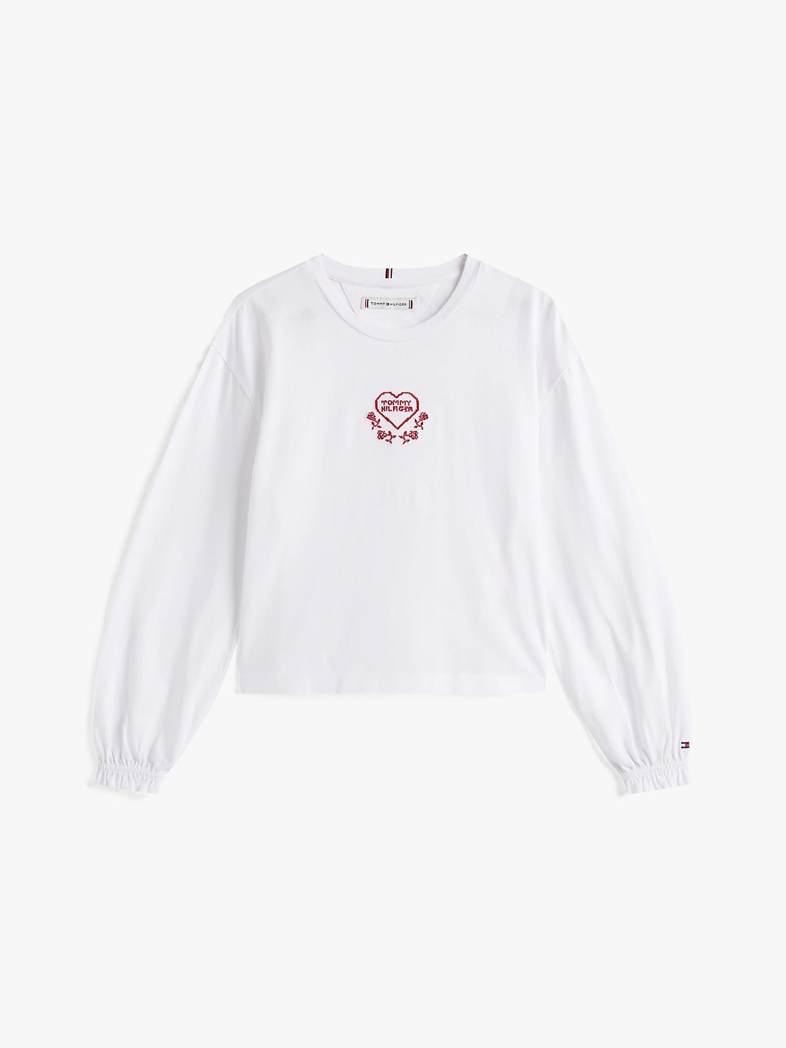 Παιδική μπλούζα μακό EMBROIDERED HEART TEE L/S KG0KG08811YBR | KG0KG08811YBR