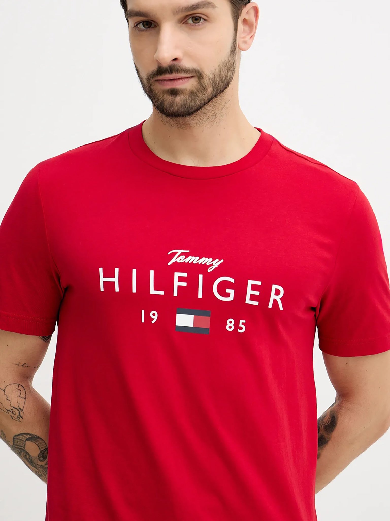Ανδρικό t-shirt BRAND LOVE BIG HILFIGER TEE MW0MW41455XLD | MW0MW41455XLD