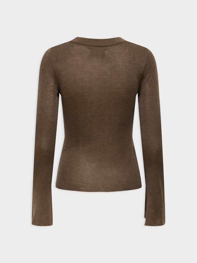 Γυναικεία μπλούζα ψιλή πλέξη ONLTARA LS RIB O-NECK CC KNT 15350696 | 15350696