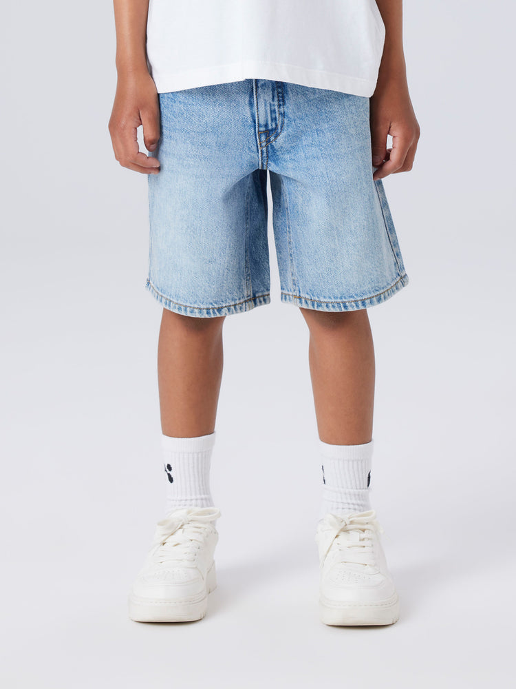 Εφηβική βερμούδα τζιν light bleached NKMRYAN REG L DNM SHORTS 6750-DM NOOS 13240777 | 13240777
