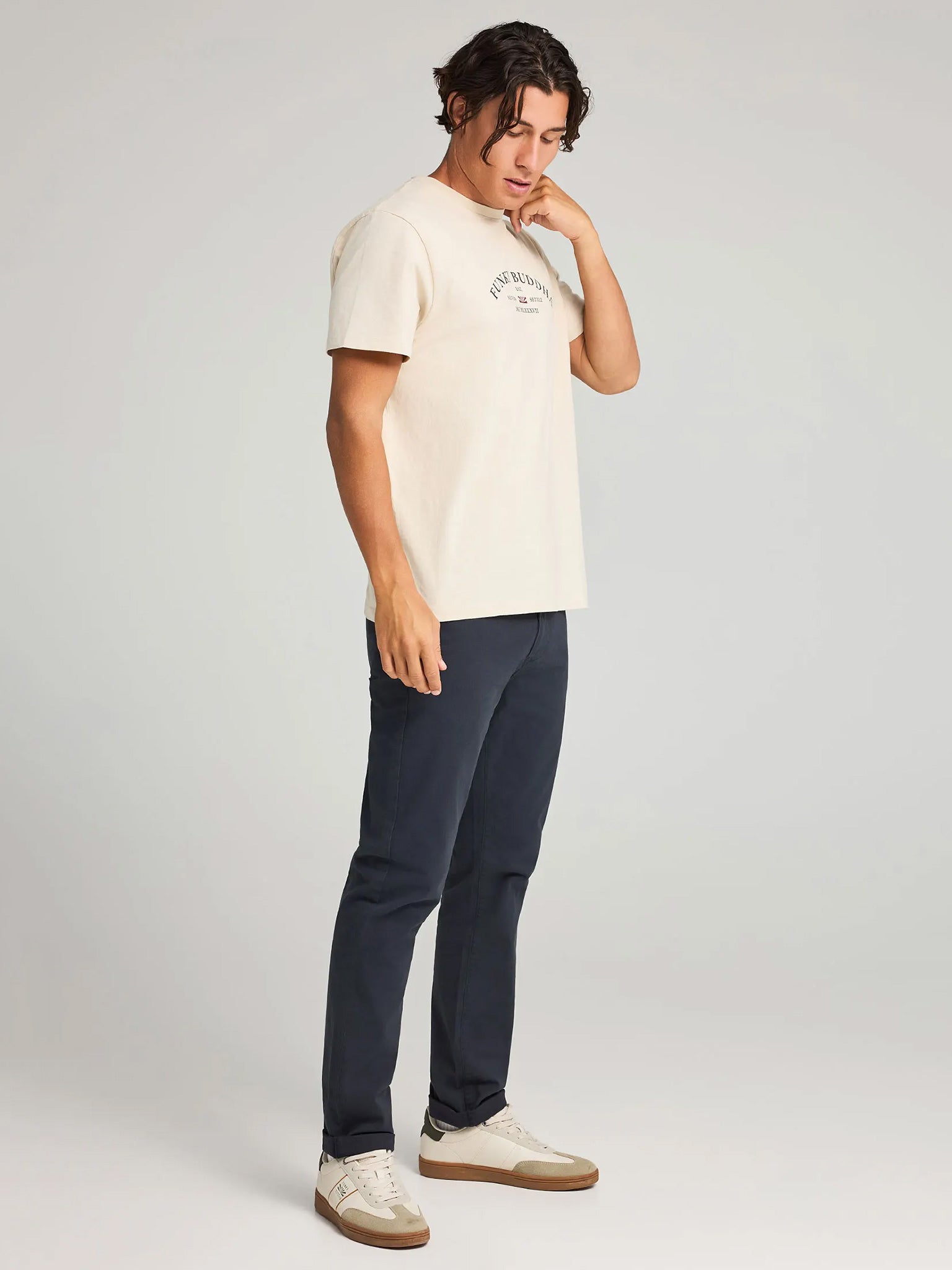 Ανδρικό παντελόνι chinos FBM012-001-02 | FBM012-001-02