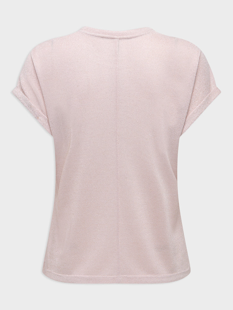 Γυναικεία μπλούζα γκλίτερ pale lilac | 15343485