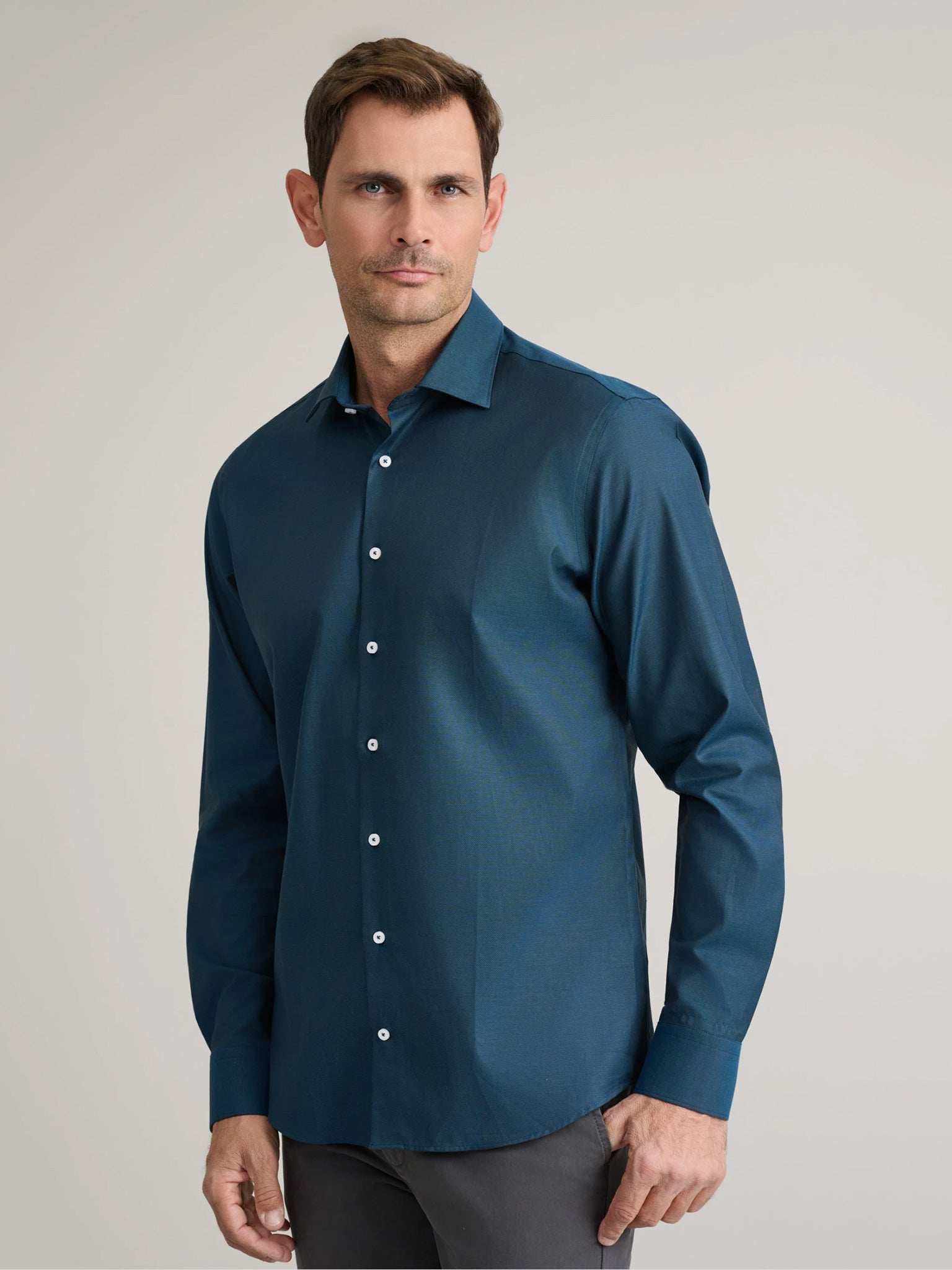 Ανδρικό πουκάμισο navy blue 24NG.EK049/NGM | 24NG.EK049/NGM