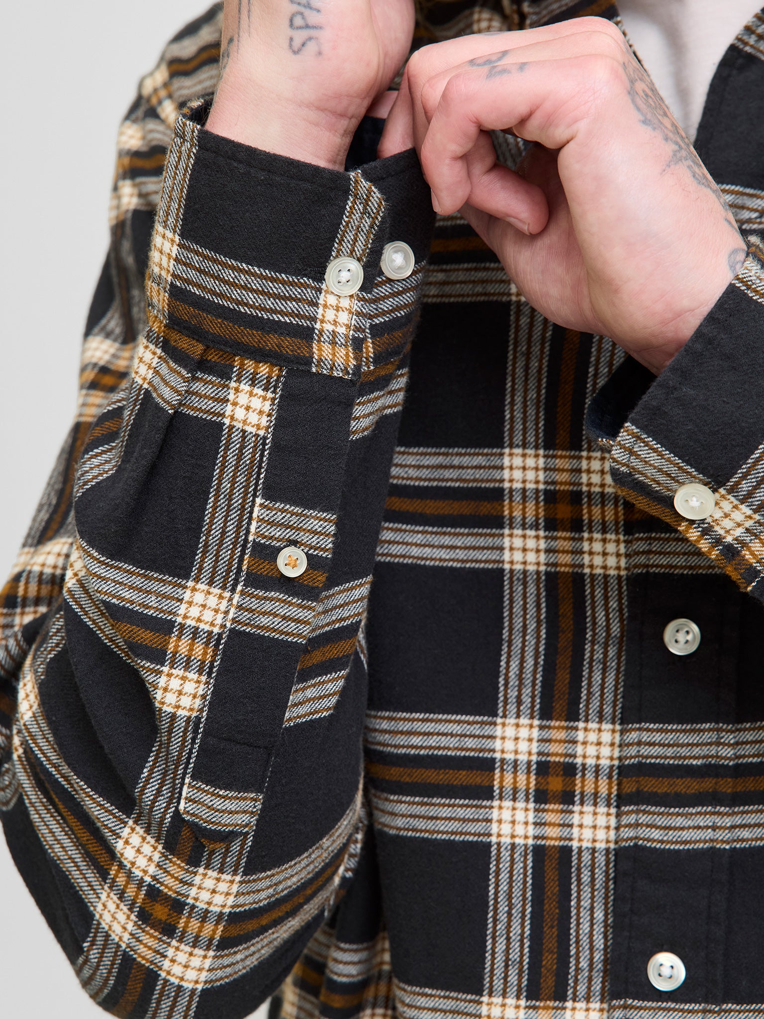 Ανδρικό πουκάμισο καρό JJECLASSIC FLANNEL CHECK SHIRT LS 12278406 | 12278406