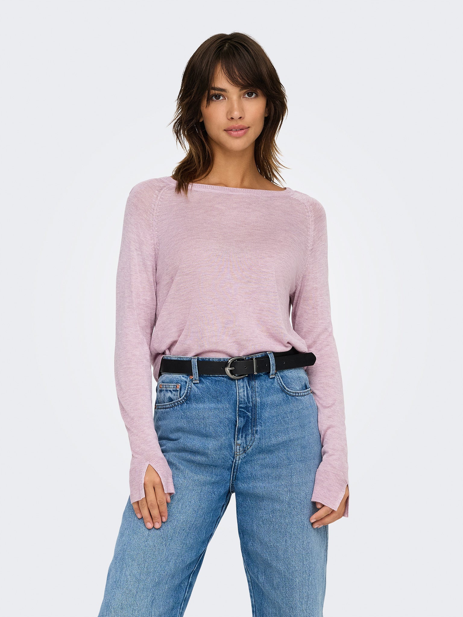 Γυναικεία μπλούζα ψιλή πλέξη ONLVIENNA LS O-NECK KNT 15339542 | 15339542
