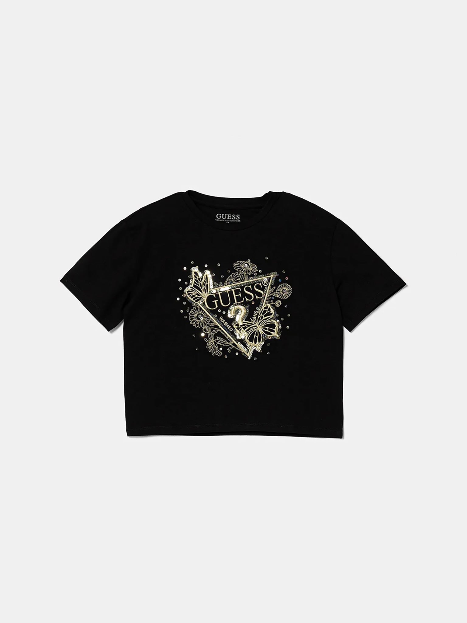 Εφηβική μπλούζα crop J5YI35K6YW4JBLK | J5YI35K6YW4JBLK