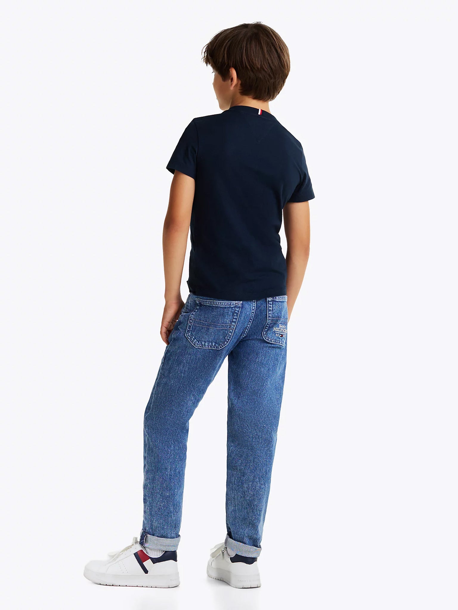 Παιδική μπλούζα μακό TH RIB REG TEE SS KB0KB09351C1G | KB0KB09351C1G