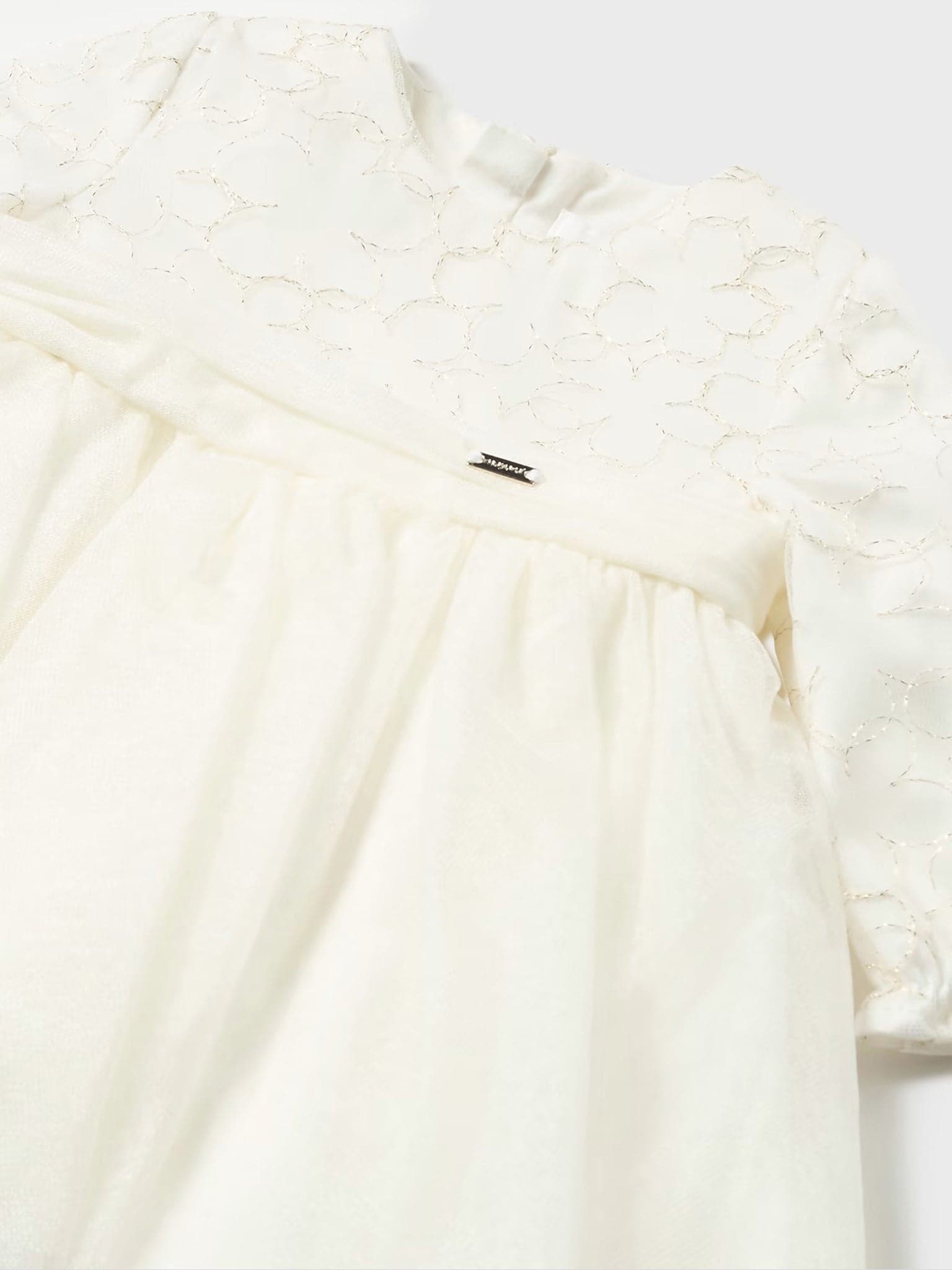 Βρεφικό φόρεμα με τούλι κεντητό 13-02855-024 | 13-02855-024