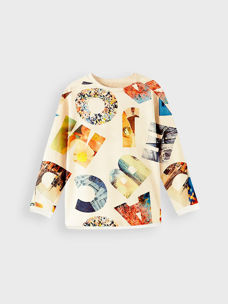 Εφηβική μπλούζα φούτερ σχεδιαστική | 06439-051