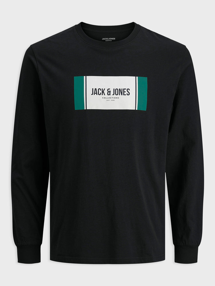 Ανδρική μπλούζα JJHAYATO TEE LS CREW NECK 12282290 | 12282290