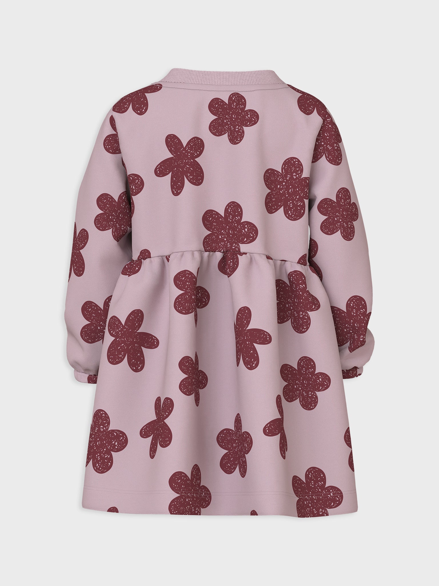 Παιδικό φόρεμα φούτερ Flowers NMFVILUBA LS SWE DRESS 13235130 | 13235130