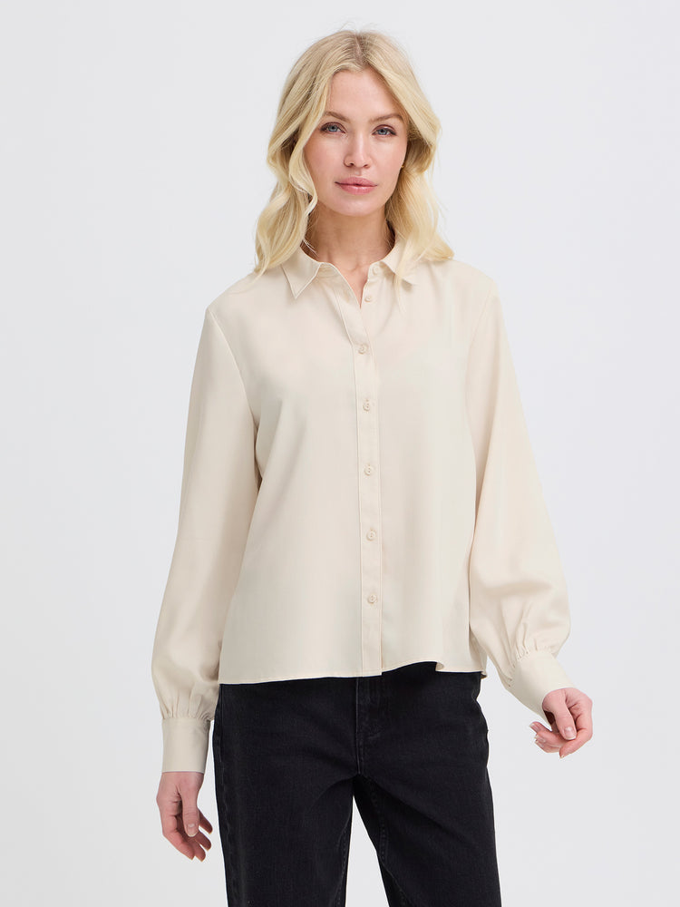 Γυναικείο πουκάμισο BYFADUMA Skjorte Birch / White 20819574 | 20819574