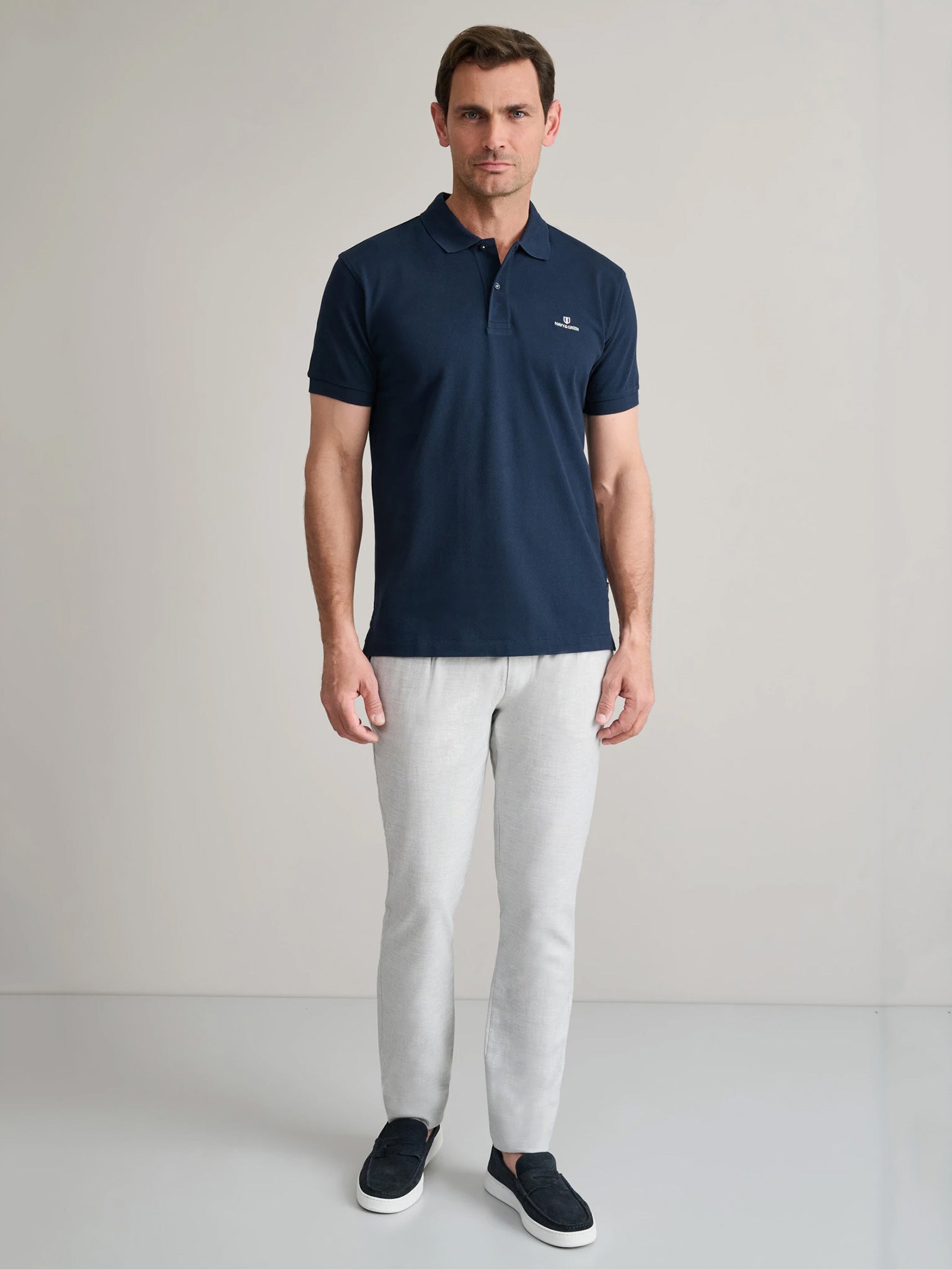 Ανδρικό polo marine blue 24GE.300.9 | 24GE.300.9