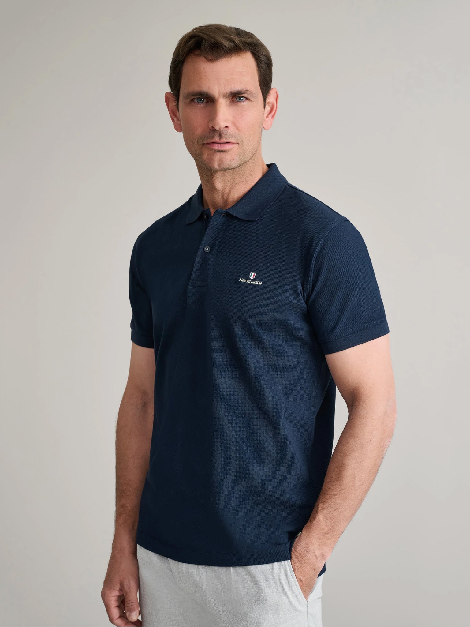Ανδρικό polo marine blue 24GE.300.9 | 24GE.300.9