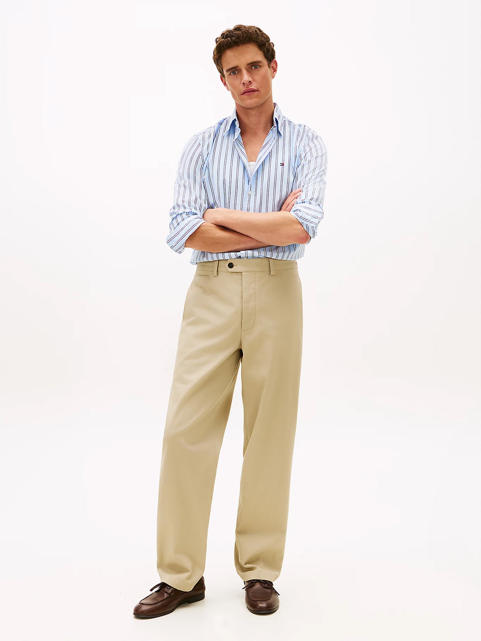 Ανδρικό πουκάμισο ριγέ | MW0MW424410A5