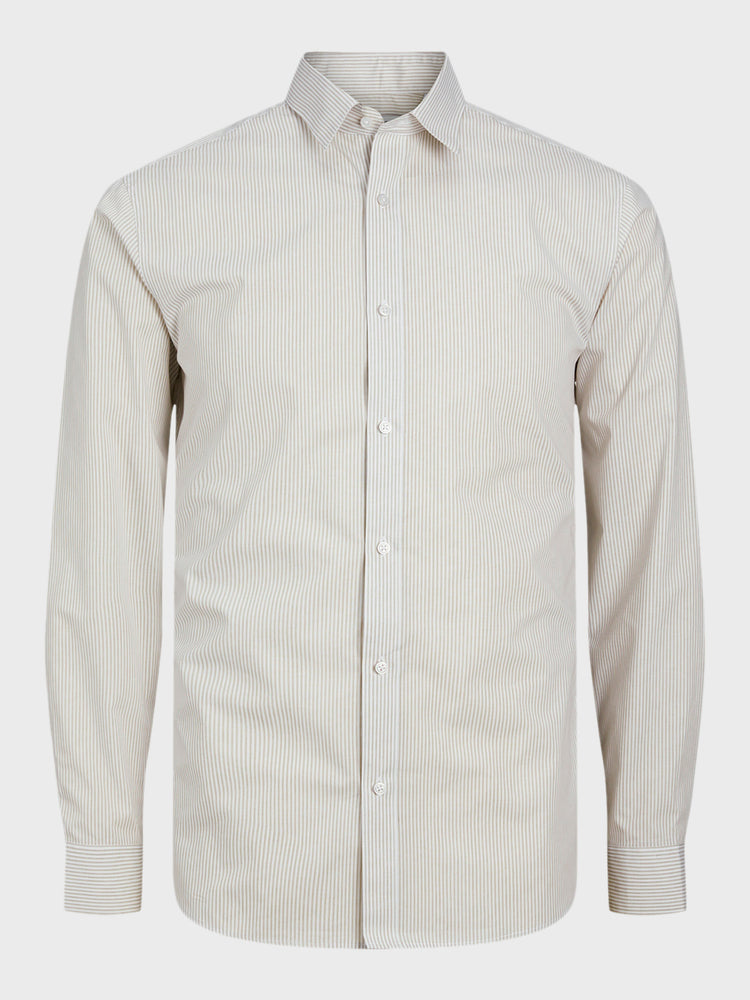 Ανδρικό πουκάμισο ριγέ JJJOE PRINT SHIRT LS SS24 12254540 | 12254540