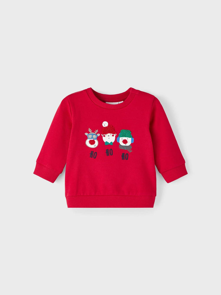 Βρεφική μπλούζα φούτερ Christmas NBNRUBY LS SWEAT BRU 13221957 | 13221957