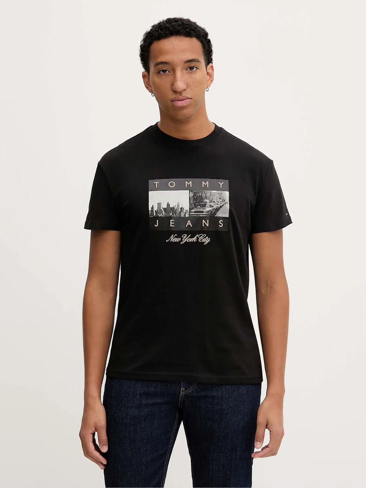 Ανδρικό t-shirt TJM REG PHOTO FLAG SS TEE DM0DM22464BDS | DM0DM22464BDS