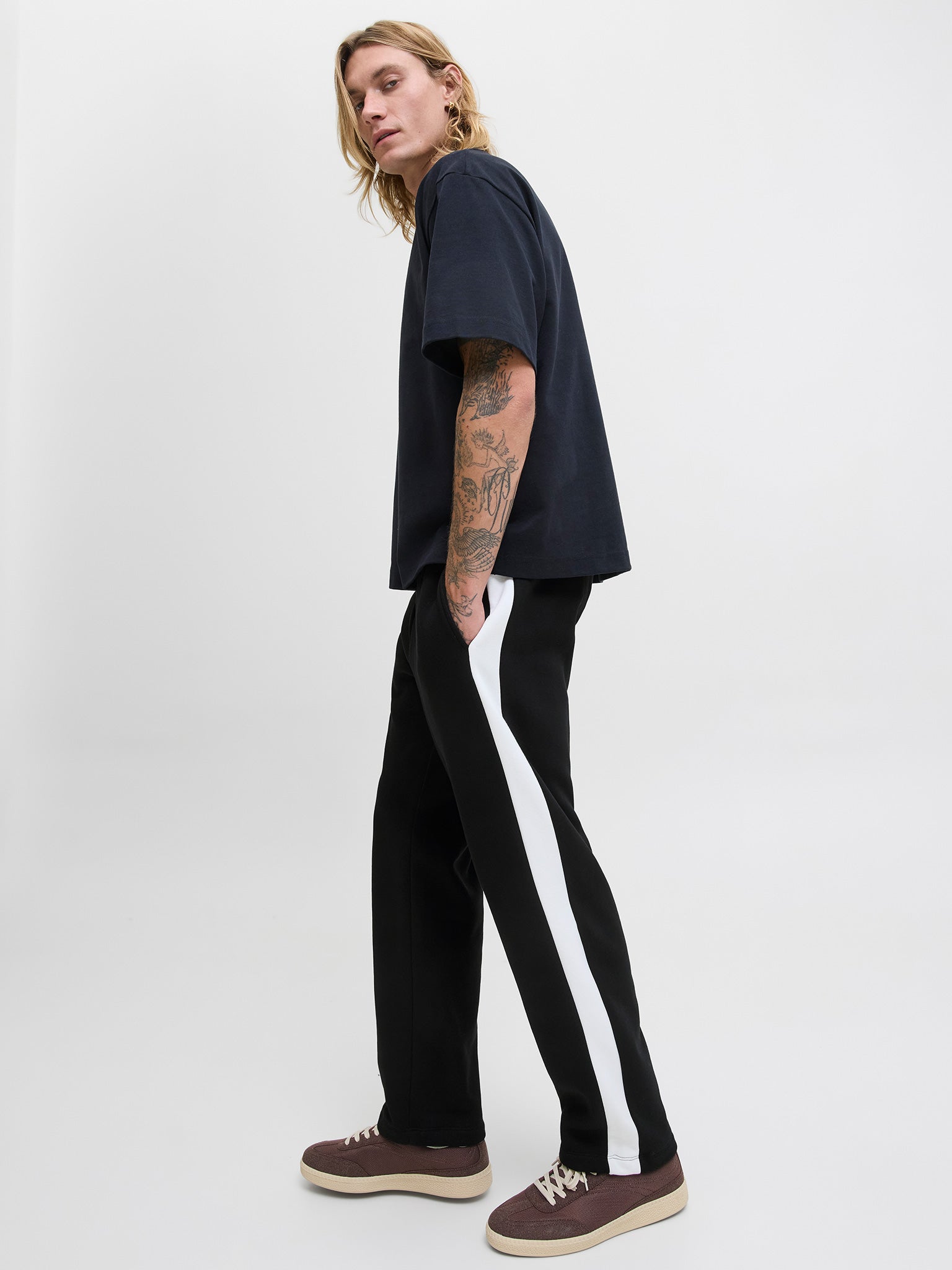 Ανδρικό παντελόνι φόρμας JPSTKARL CASPAR SWEAT PANTS 12280932 | 12280932