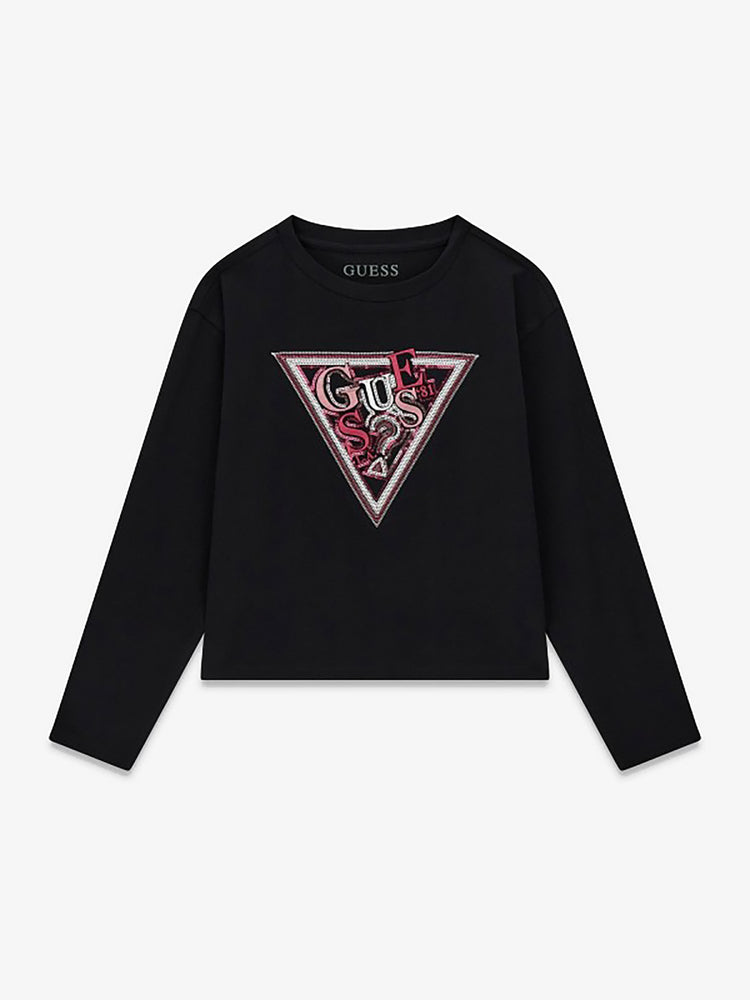 Εφηβική μπλούζα logo J6YI07K3704JBLK | J6YI07K3704JBLK
