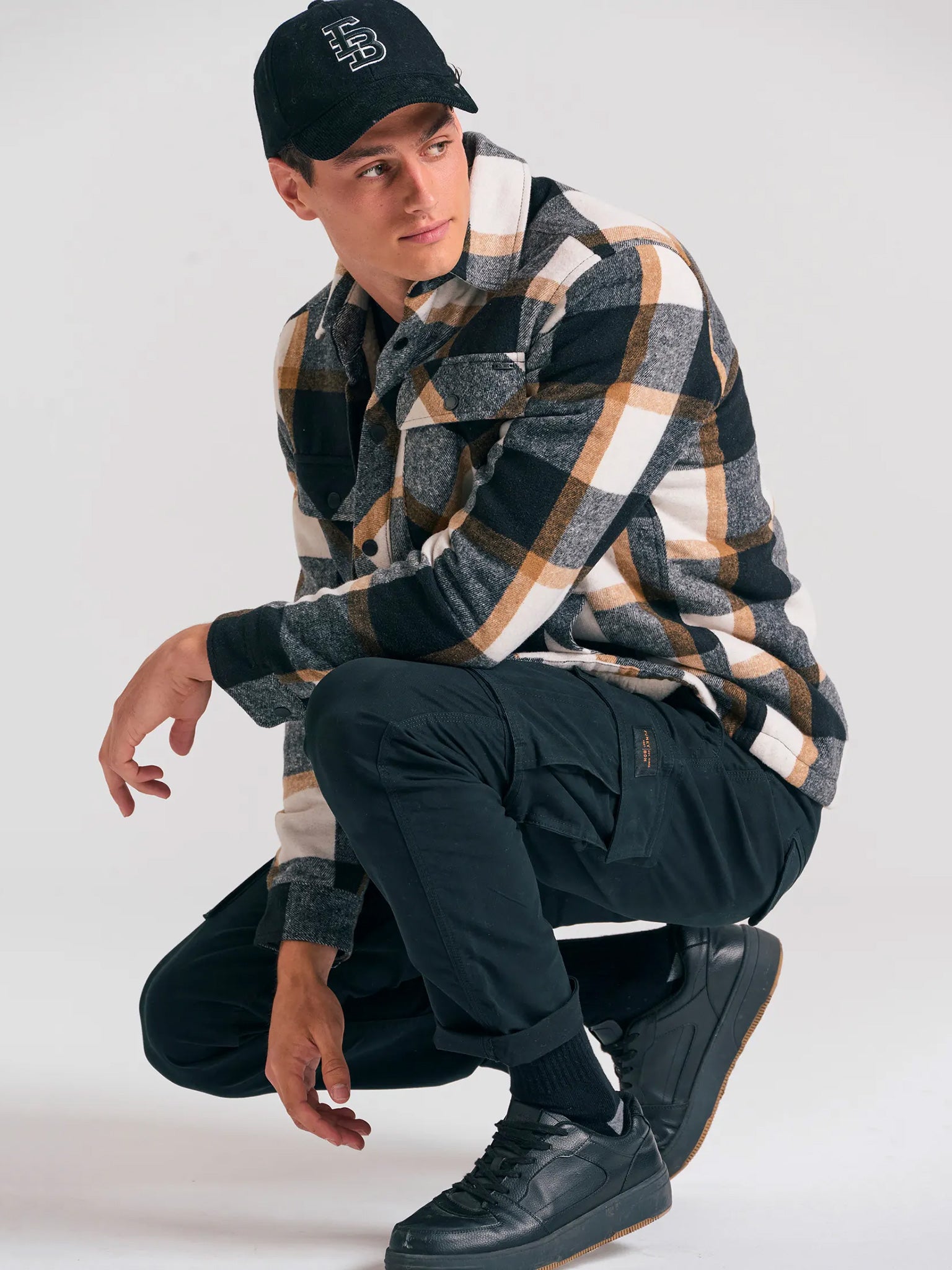 Ανδρικό παντελόνι cargo FBM012-002-02 | FBM012-002-02