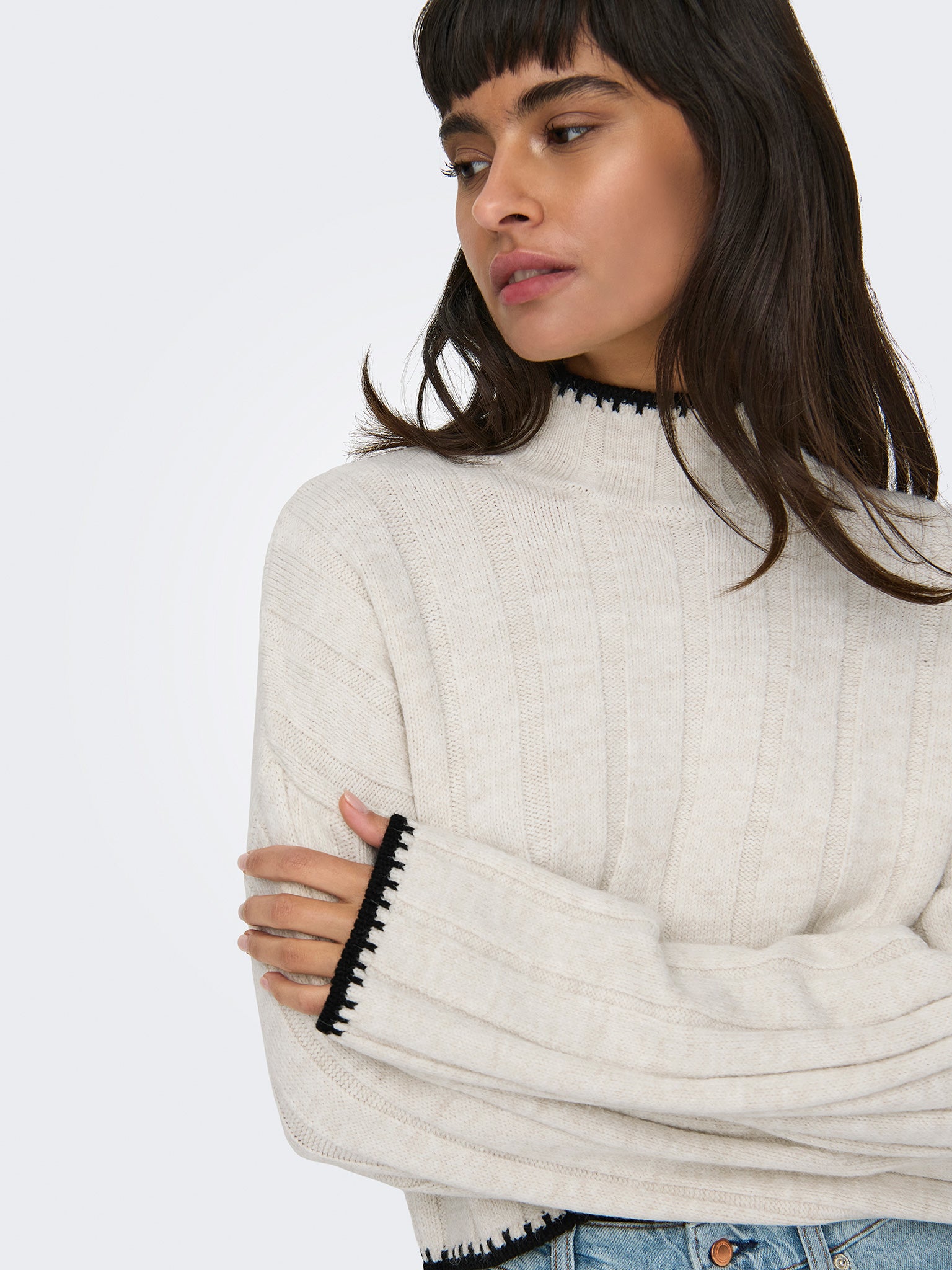 Γυναικεία μπλούζα πλεκτή ONLCHICK STITCH LS HIGHNECK KNT NOOS 15329963 | 15329963