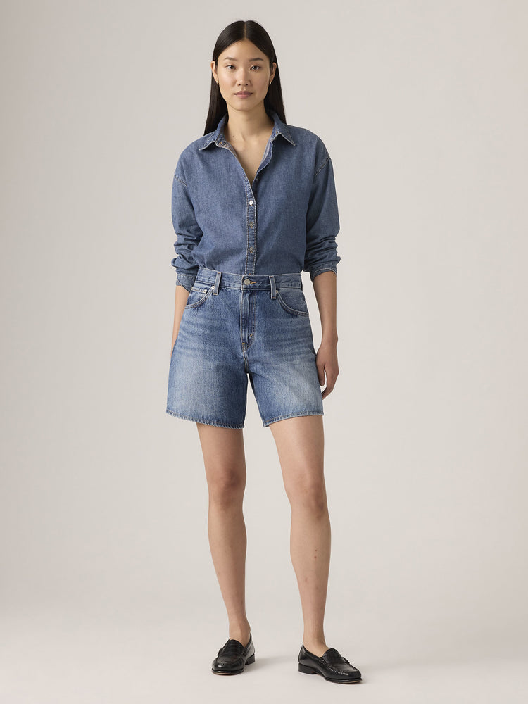 Γυναικείο σορτς τζιν σκούρο | A93110005