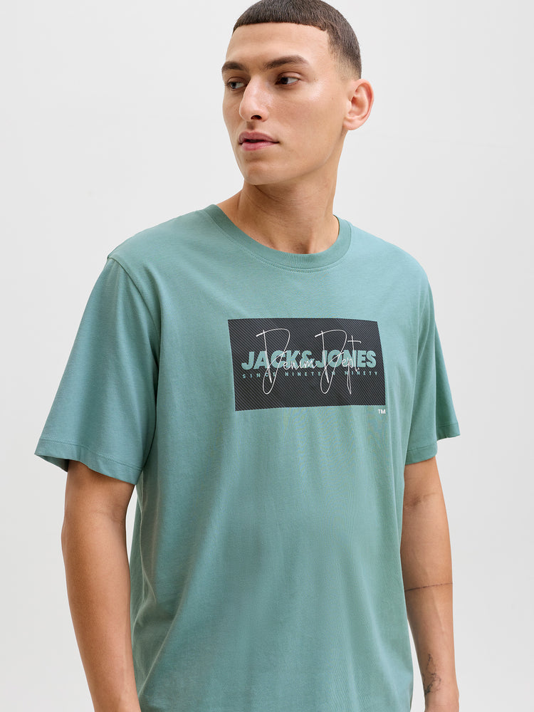Ανδρικό t-shirt JJCOLE PRINT TEE SS CREW NECK LN 12288492 | 12288492