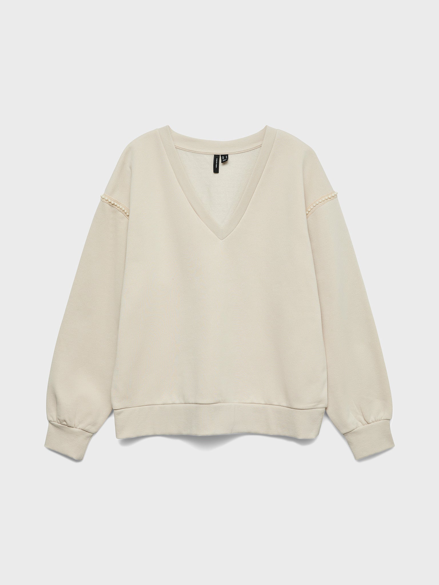 Γυναικεία μπλούζα VMDAISY PEARL V-NECK SWEAT JRS 10338099 | 10338099