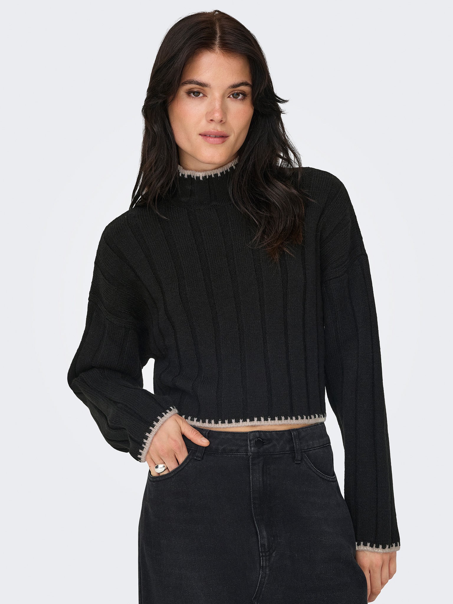 Γυναικεία μπλούζα πλεκτή ONLCHICK STITCH LS HIGHNECK KNT NOOS 15329963 | 15329963