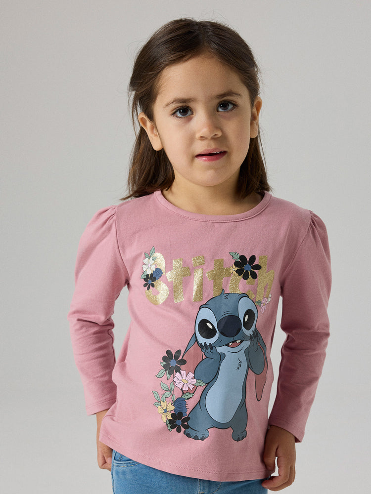 Παιδική μπλούζα μακό NMFJINA STITCH LS TOP BOX NOOS 13257934 | 13257934