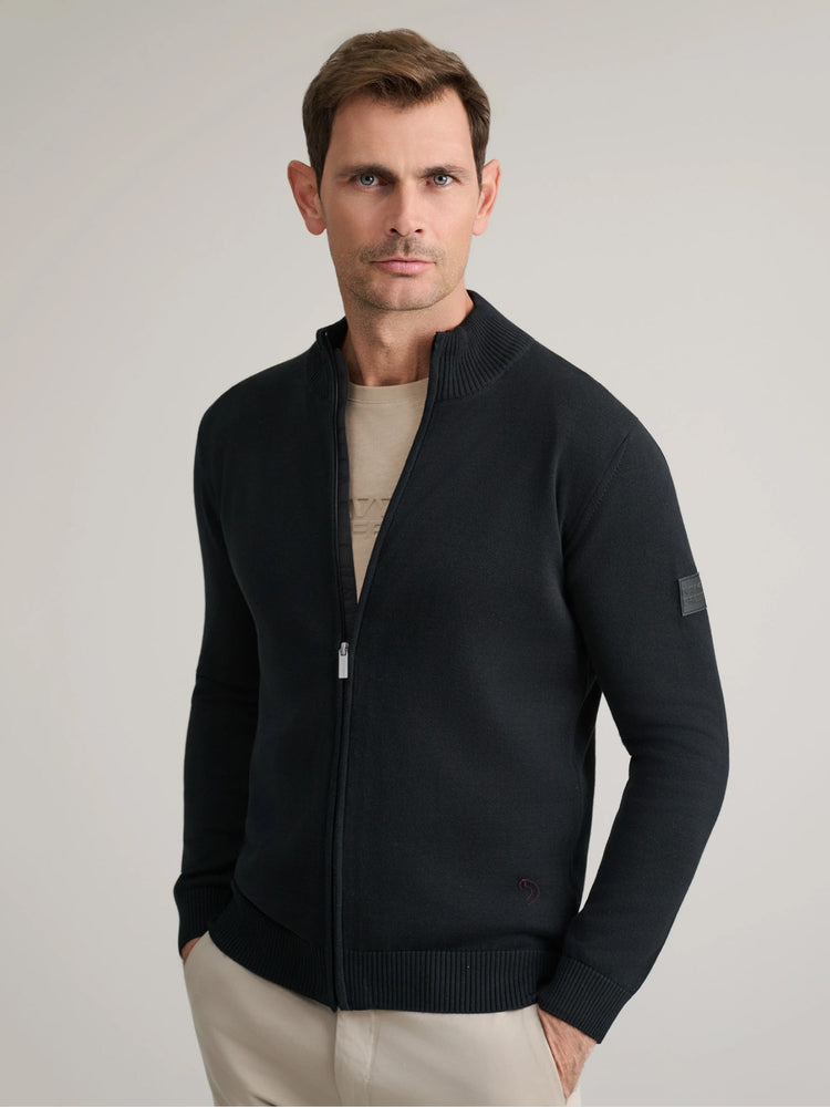 Ανδρική ζακέτα πλεκτή black 24YM.998/GZ.1 | 24YM.998/GZ.1