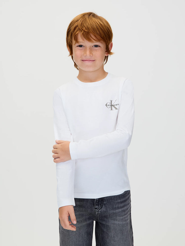 Παιδική μπλούζα μακό CHEST MONOLOGO LS T-SHIRT IU0IU00717YAF | IU0IU00717YAF