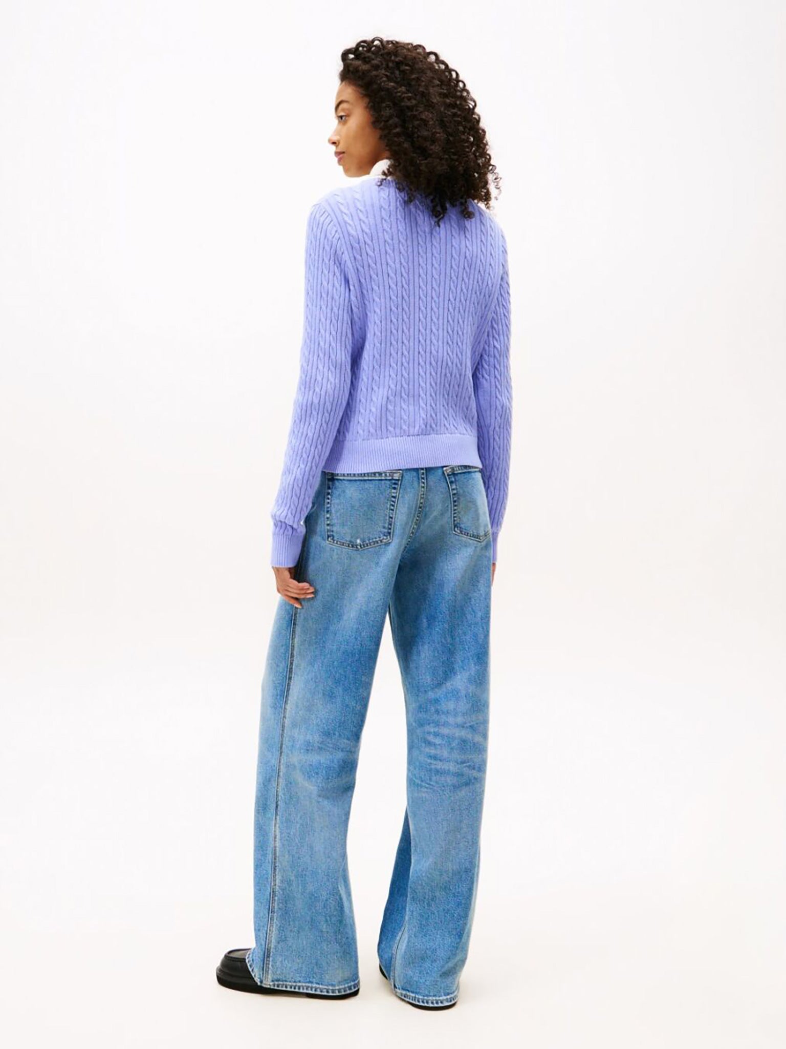 Γυναικεία μπλούζα πλεκτή TJW CABLE ESSENTIAL SWEATER DW0DW22165C5Z | DW0DW22165C5Z