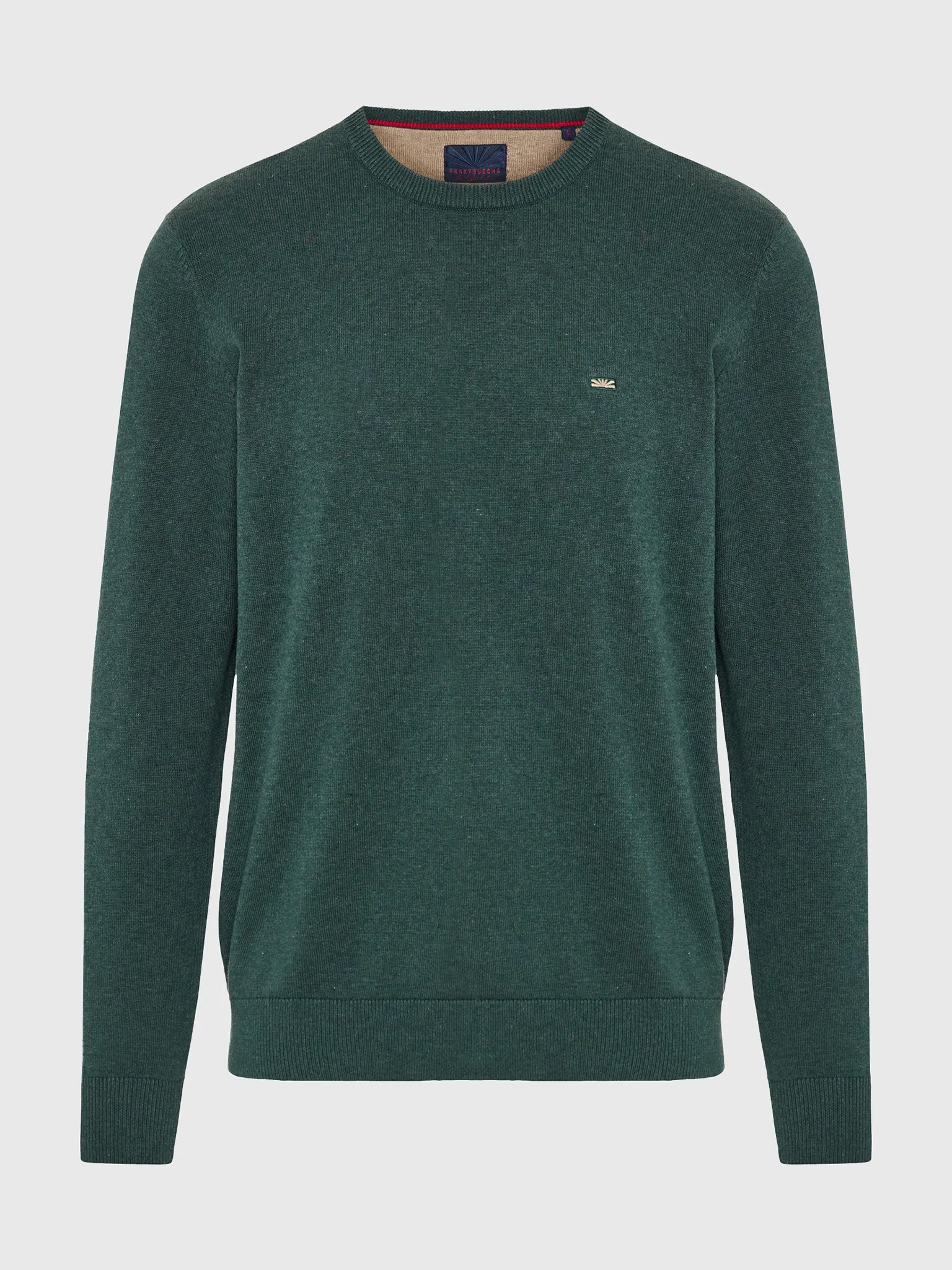 Ανδρική μπλούζα πλεκτή μελανζέ FBM012-001-09 | FBM012-001-09