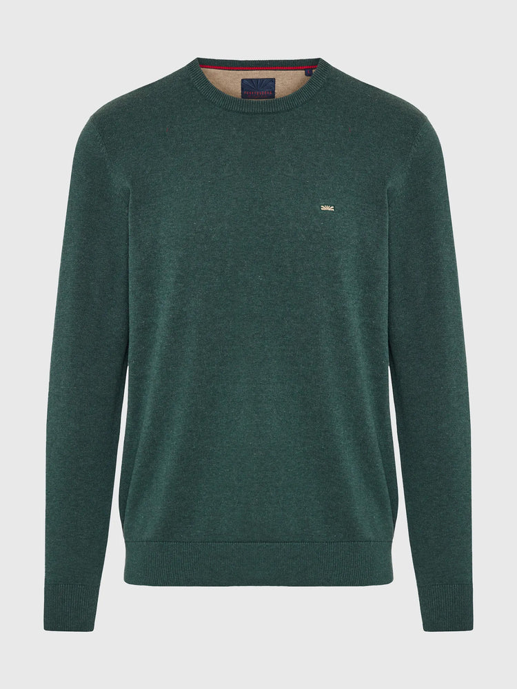 Ανδρική μπλούζα πλεκτή μελανζέ FBM012-001-09 | FBM012-001-09