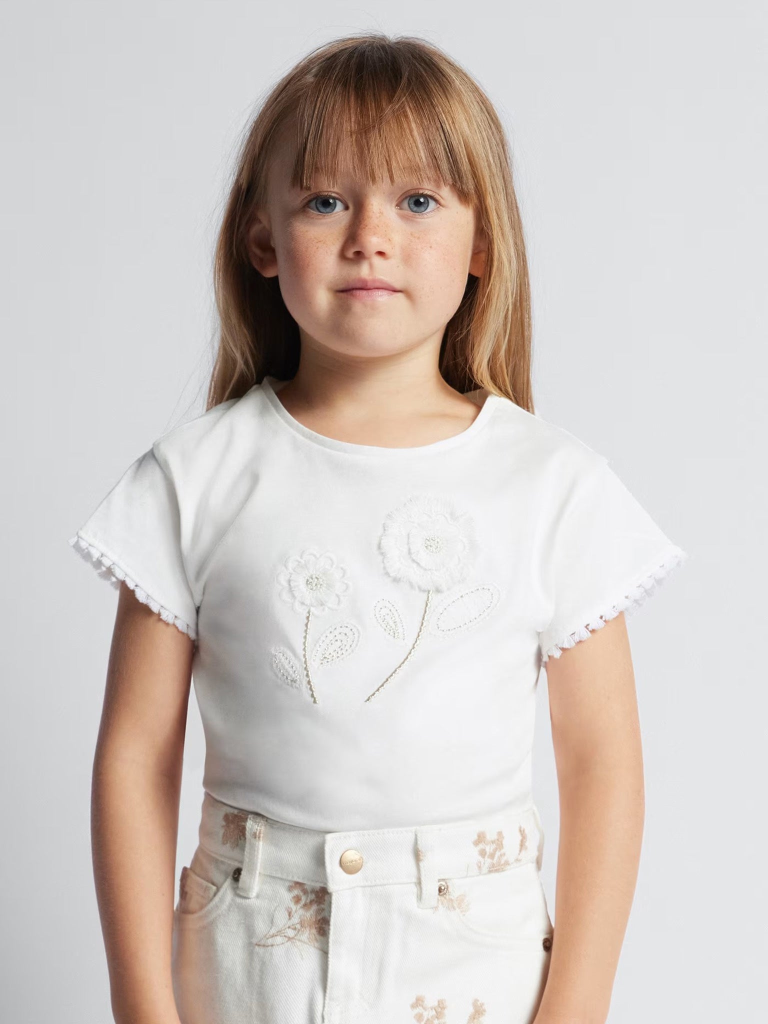 Παιδική μπλούζα με κέντημα Better Cotton 24-03083-059 | 24-03083-059