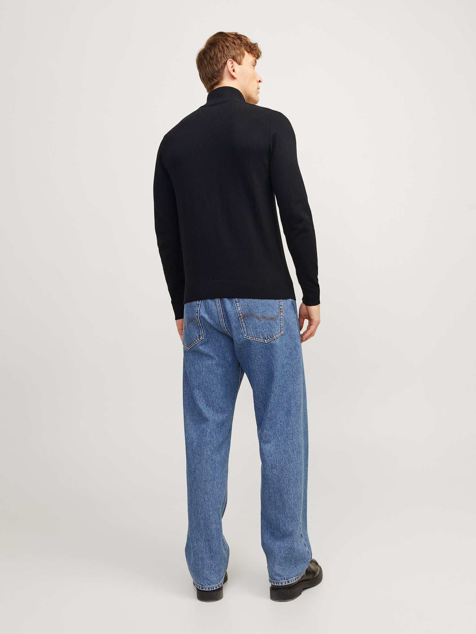 Ανδρική μπλούζα πλεκτή JJEEMIL KNIT HALF ZIP NOOS 12189339 | 12189339