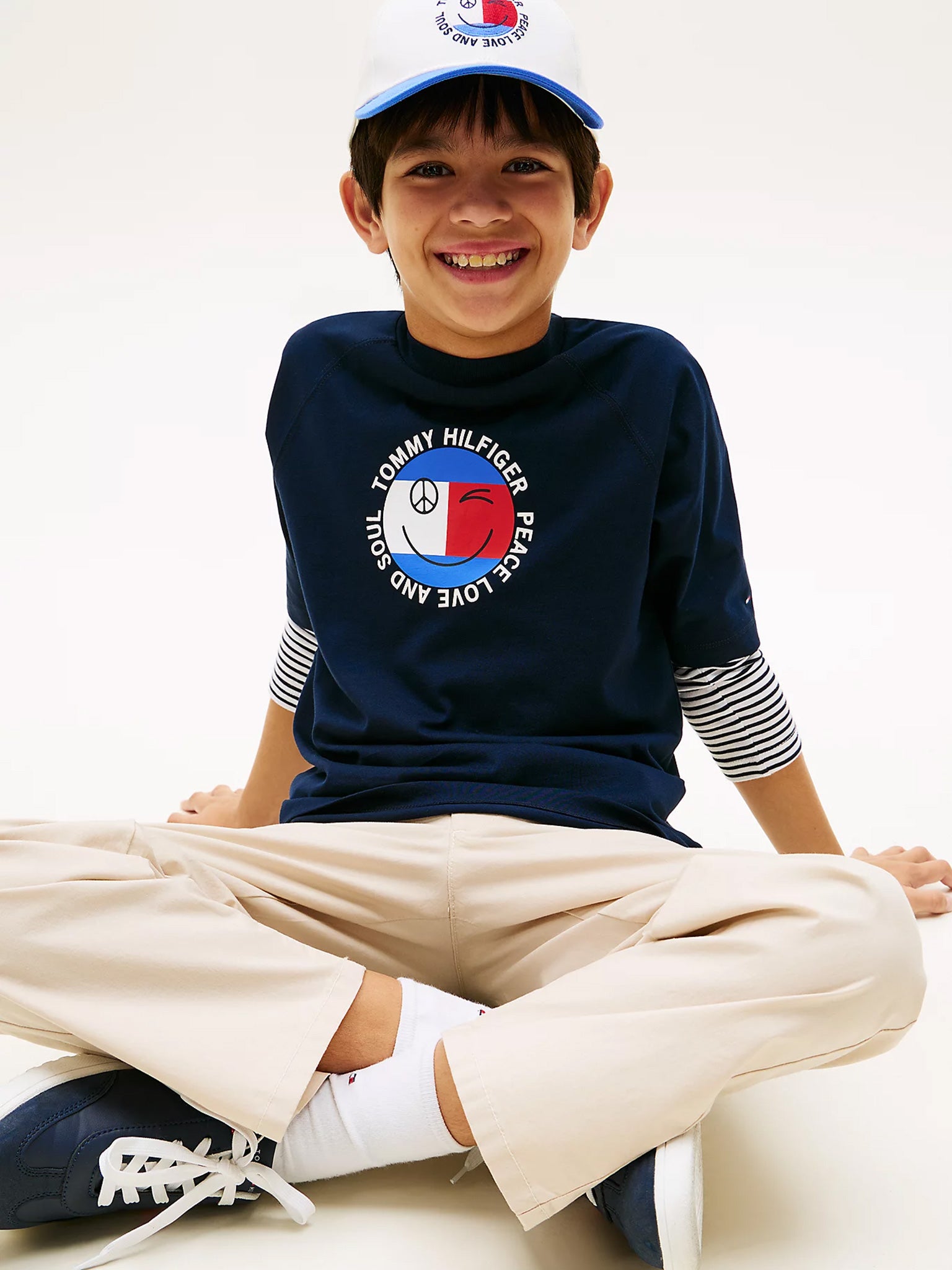 Παιδική μπλούζα μακό FUN FLAG GRAPHIC T-SHIRT KB0KB10269C1G | KB0KB10269C1G