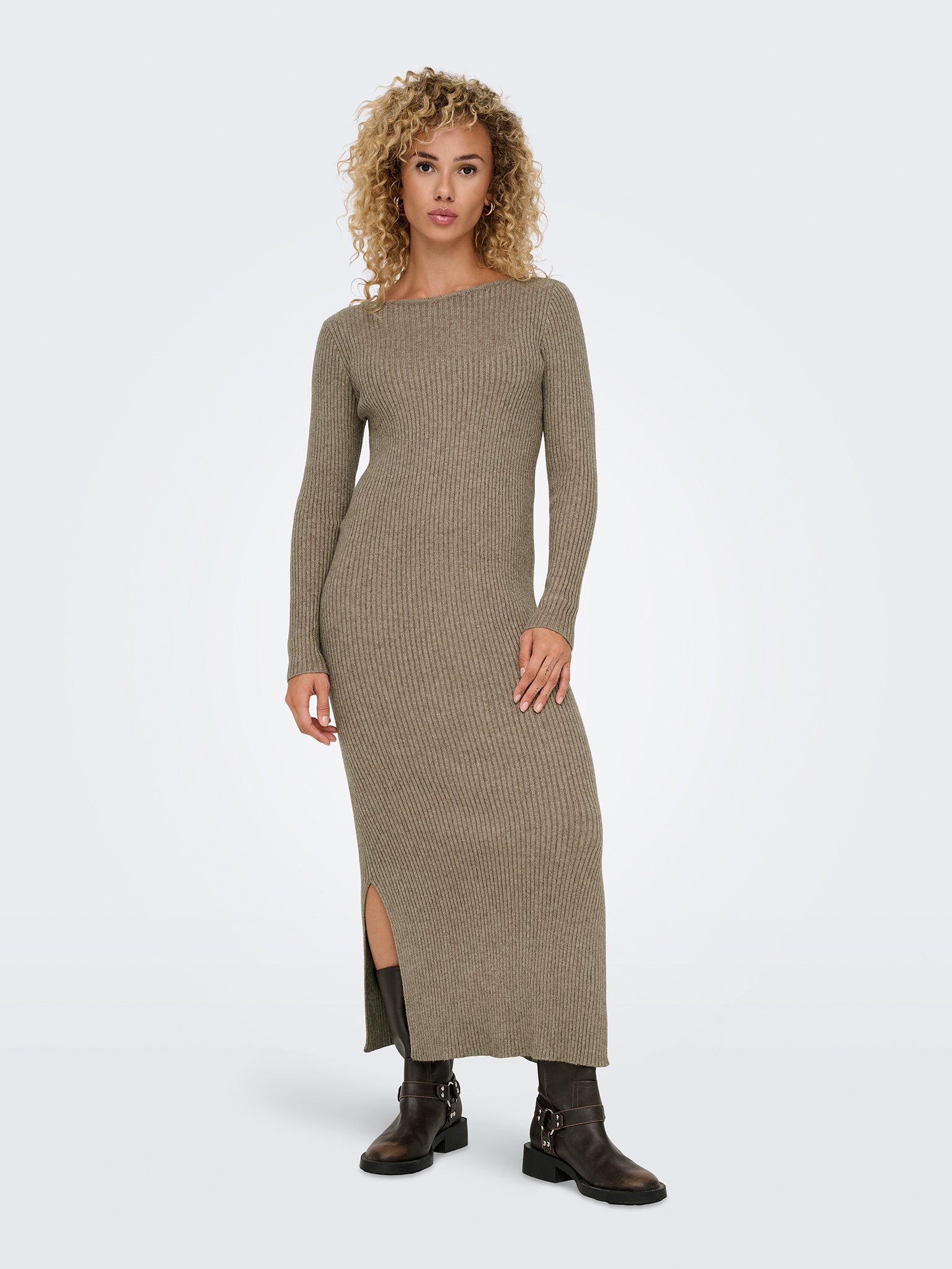 Γυναικείο φόρεμα πλεκτό ONLKATIA LS MAXI BOATN DRESS CC KNT 15324649 | 15324649