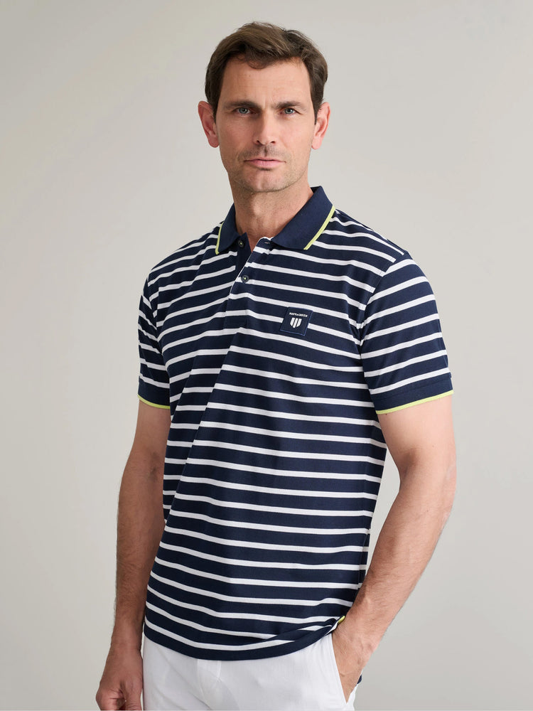 Ανδρικό polo marine blue/white 24GE.944.2 | 24GE.944.2