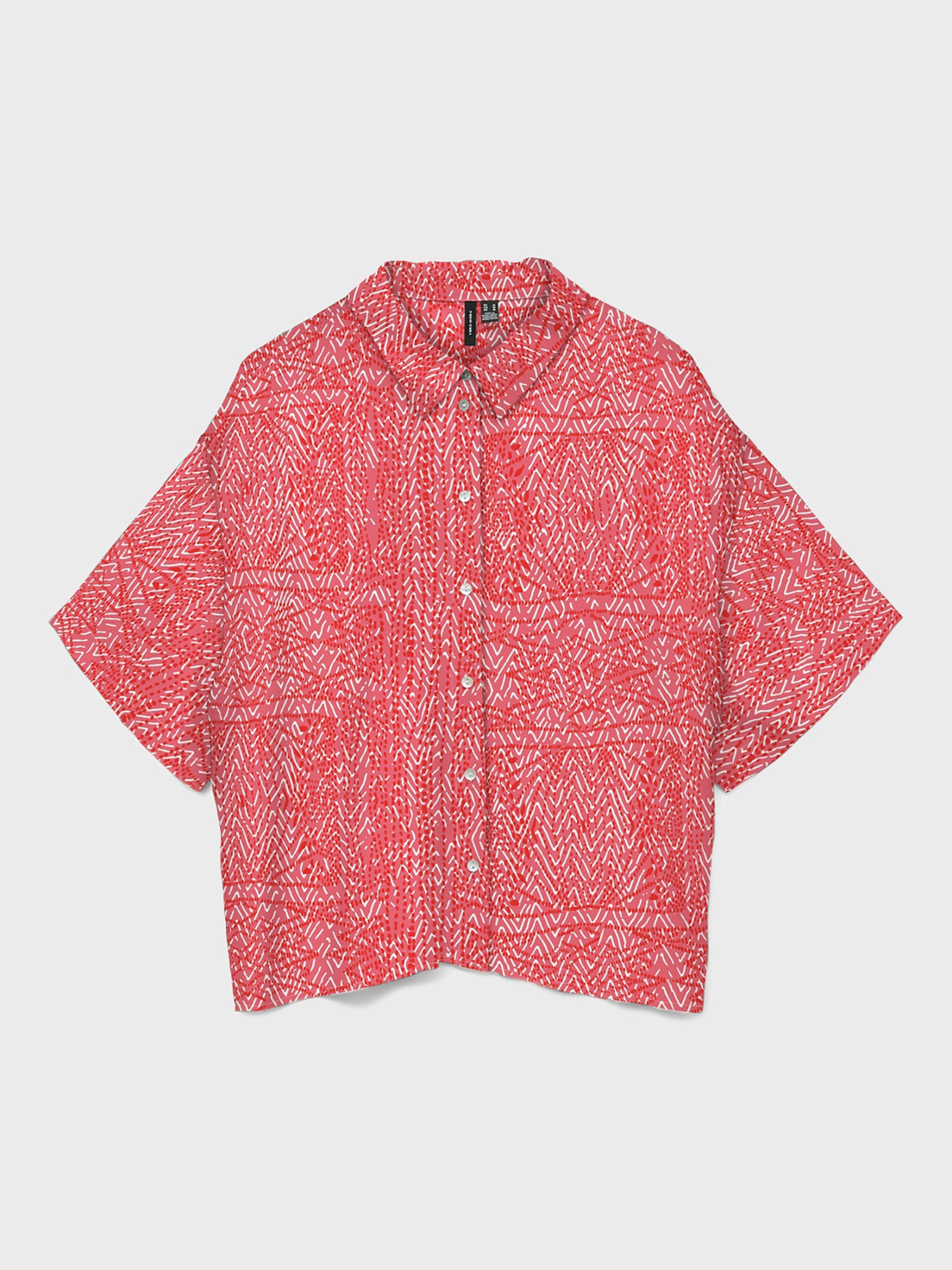 Γυναικείο πουκάμισο εμπριμέ VMMENNY S/S SHIRT WVN GA 10324137 | 10324137