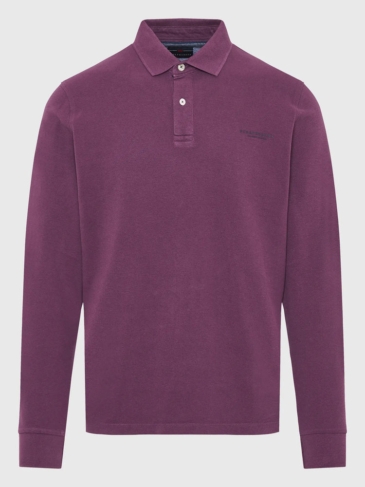 Ανδρικό polo FBM010-001-11 PLUM | FBM010-001-11