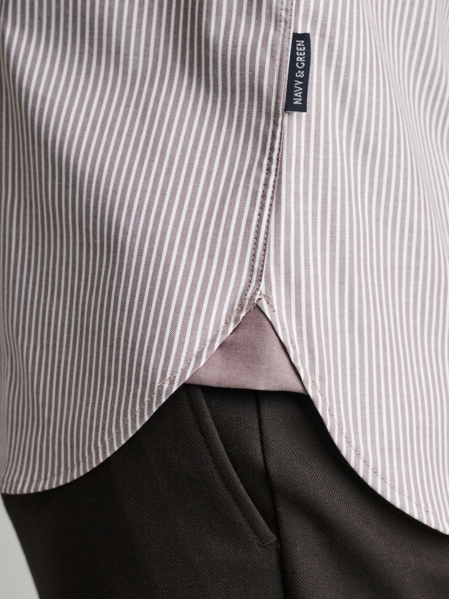 Ανδρικό πουκάμισο faded brown/white | 24NG.BX248/1B