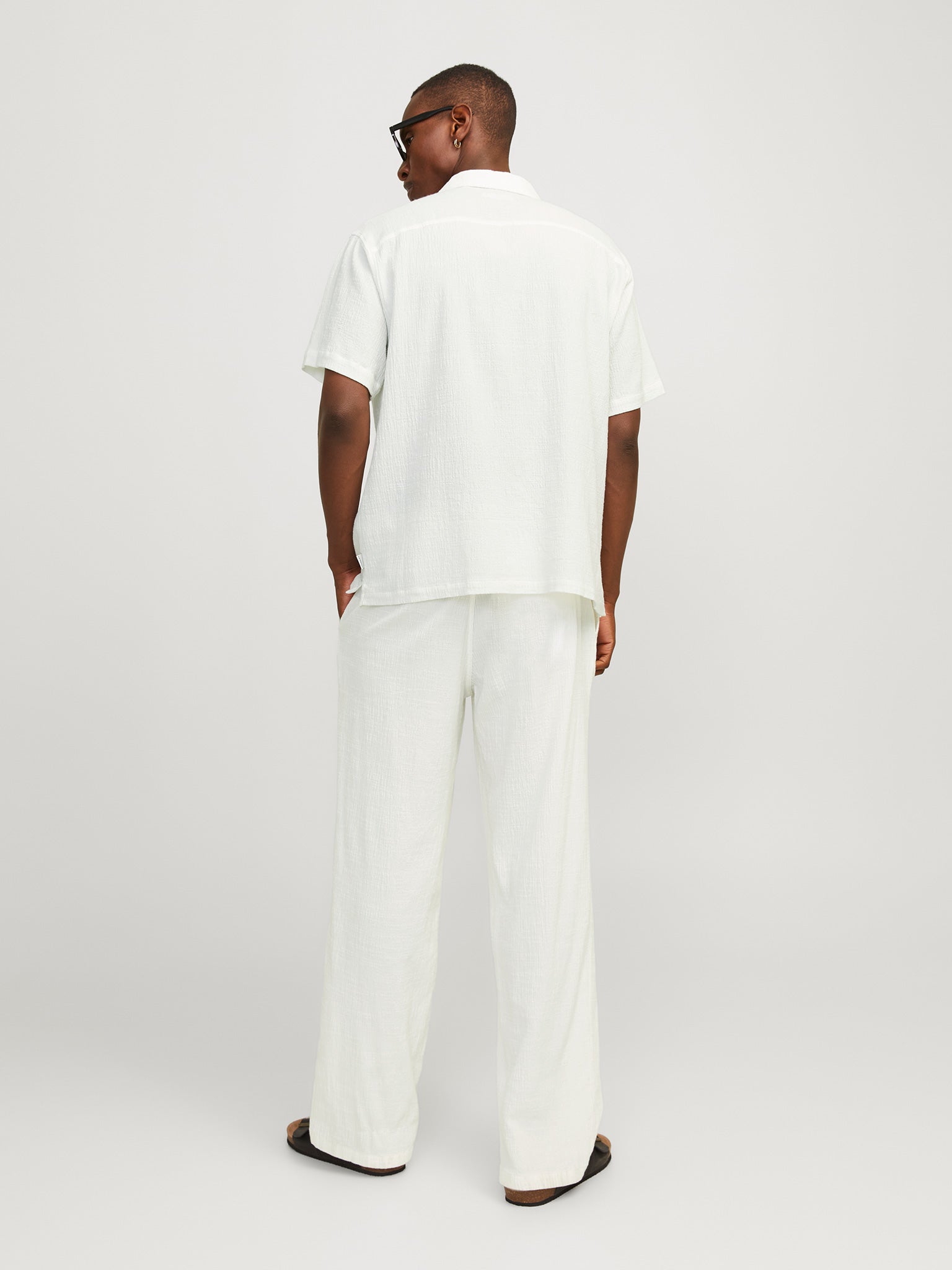 Ανδρικό πουκάμισο γκοφρέ JORLUKE CRINKLE RESORT SHIRT 12255781 | 12255781